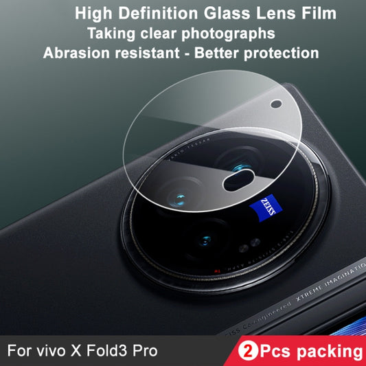 For vivo X Fold3 Pro 2pcs/Set imak HD Glass Rear Camera Lens Film by imak