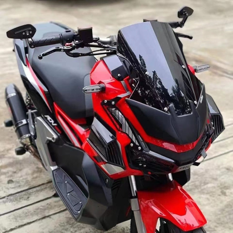 For Honda ADV160 2019-2023 Motorcycle Winglet Aerodynamic Wing Kit Spoiler(Carbon Fiber Texture) by buy2fix