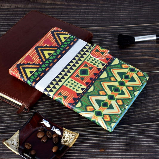 For Lenovo Tab M11 / Xiaoxin Pad 11 2024 Colored Drawing Sewing Pen Slot Leather Tablet Case(Folk-custom) by buy2fix