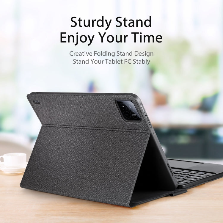 For Xiaomi Pad 7 / 7 Pro DUX DUCIS TK Series Bluetooth Keyboard Leather Case with Touchpad(Black) - Xiaomi Keyboard by DUX DUCIS | Online Shopping UK | buy2fix