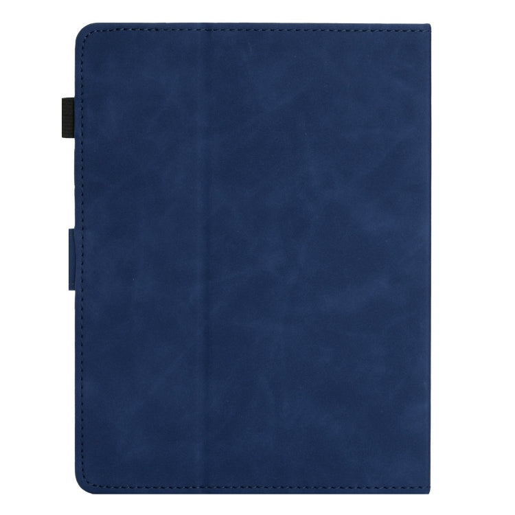 For 10 inch Universal Coconut Tree Embossed Leather Tablet Case(Blue) - 10 - 11 inch by buy2fix | Online Shopping UK | buy2fix
