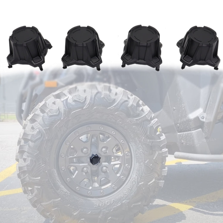 For Can-Am Maverick X3 Turbo R 2017-2020 4pcs/Pack ATV Tire Wheel Hub Caps Decorative Cover - Wheels Tires & Parts by buy2fix | Online Shopping UK | buy2fix