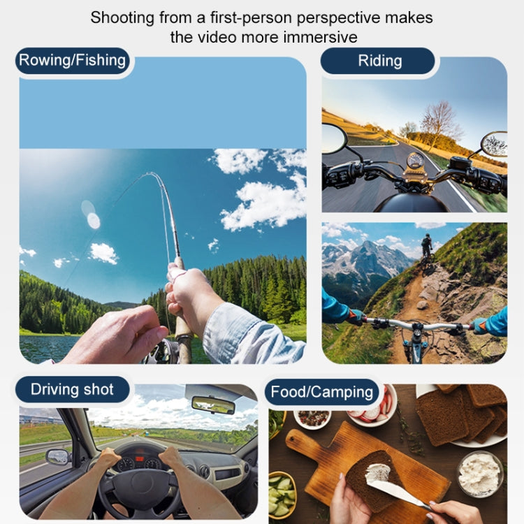 7 in 1 Phone Clamp Adjustable Body Mount Belt Chest Strap with Mount & Screw(Grey) by RUIGPRO