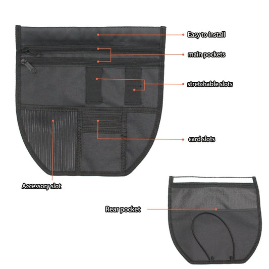 For Yamaha Nmax 155 Motorcycle Seat Storage Bag Tool Bag(Black) by buy2fix