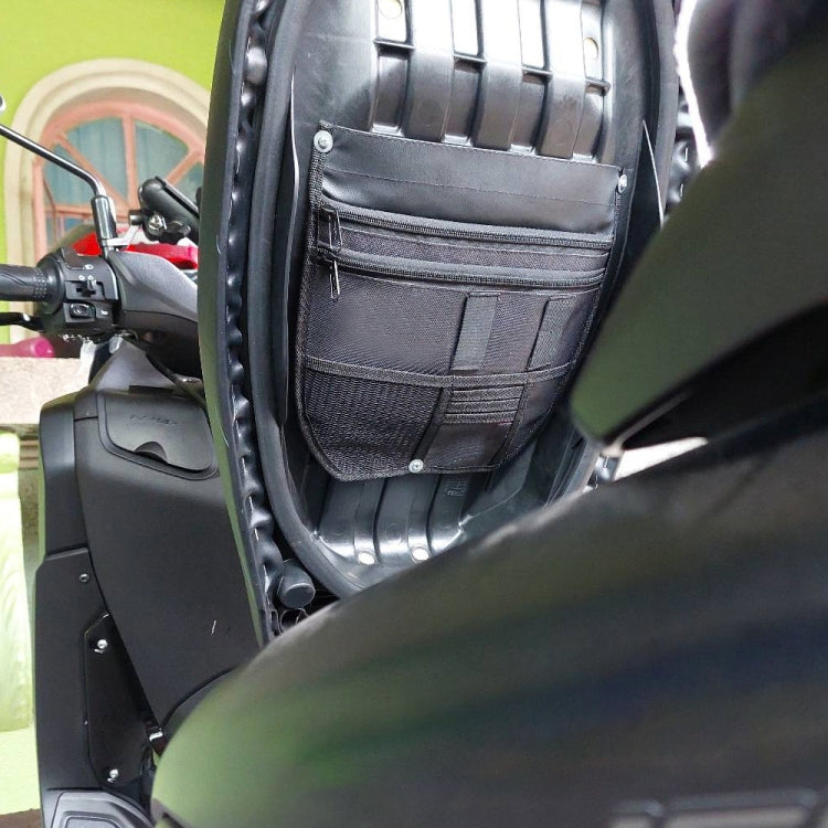 For Yamaha Nmax 155 Motorcycle Seat Storage Bag Tool Bag(Black) by buy2fix
