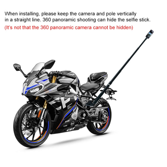 Motorcycle Clamps Handlebar Fixed Mount 3 in 1 U-Type Mount Selfie Stick by buy2fix