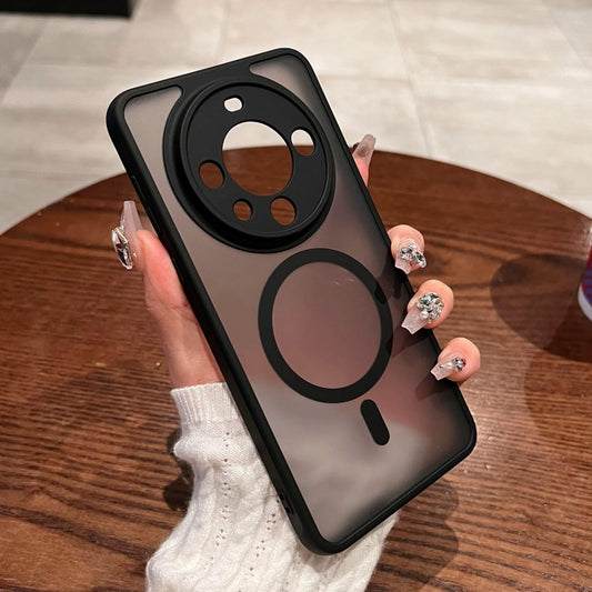 For Huawei Mate 60 Pro / 60 Pro+ MagSafe Magnetic TPU Hybrid PC Phone Case(Black) by buy2fix