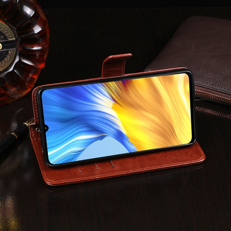 For Huawei Honor X10 Max idewei Crazy Horse Texture Horizontal Flip Leather Case with Holder & Card Slots & Wallet(Sky Blue) - Honor Cases by idewei | Online Shopping UK | buy2fix