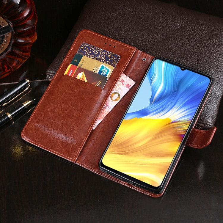 For Huawei Honor X10 Max idewei Crazy Horse Texture Horizontal Flip Leather Case with Holder & Card Slots & Wallet(Sky Blue) - Honor Cases by idewei | Online Shopping UK | buy2fix