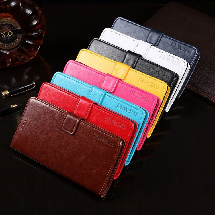 For ZTE Blade V 2020 idewei Crazy Horse Texture Horizontal Flip Leather Case with Holder & Card Slots & Wallet(Rose Red) - Others by idewei | Online Shopping UK | buy2fix