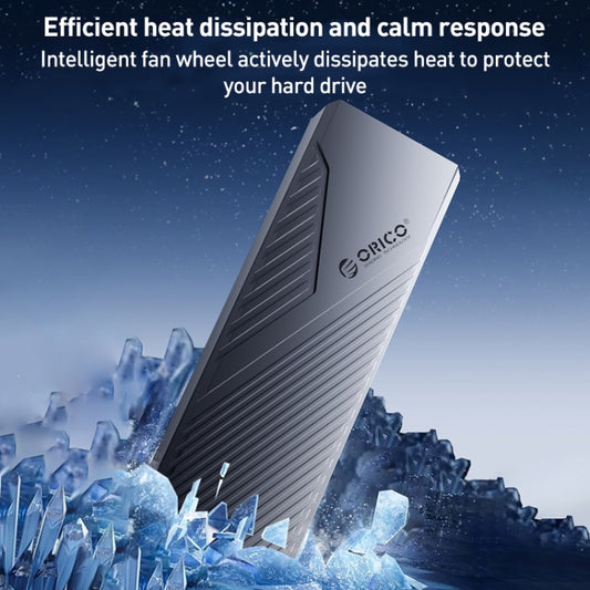 ORICO CNM2-G20 20Gbps M.2 NVMe SSD Enclosure(Grey) by ORICO