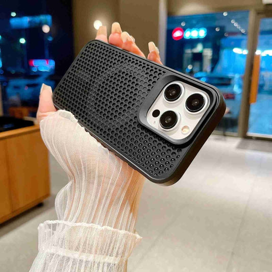 For iPhone 15 MagSafe Magnetic Heat Dissipation Phone Case(Black) by buy2fix