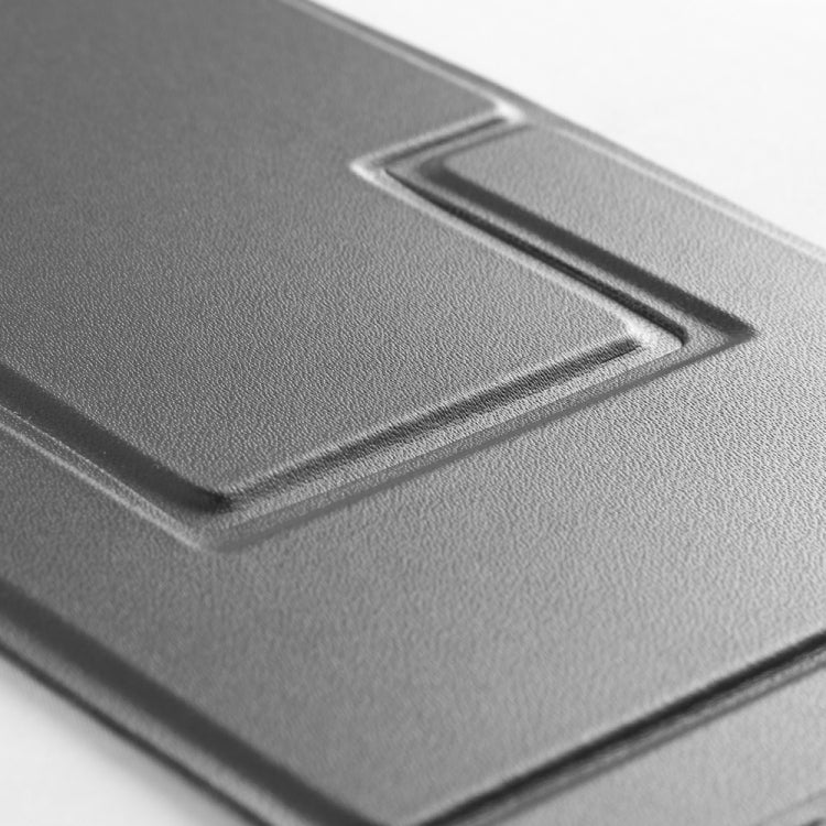 PU Leather Ultra Thin Folding Phone Holder(Grey) - Desktop Holder by buy2fix | Online Shopping UK | buy2fix