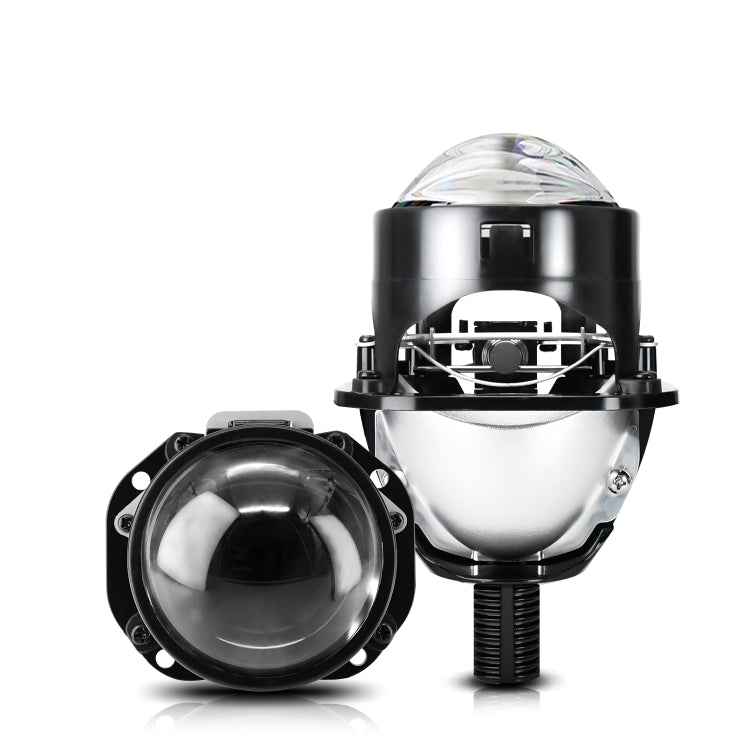 T02 1 Pair 2.5 inch Car Bifocal LED Lens Headlight, Left Driving(Black) - LED Headlamps by buy2fix | Online Shopping UK | buy2fix