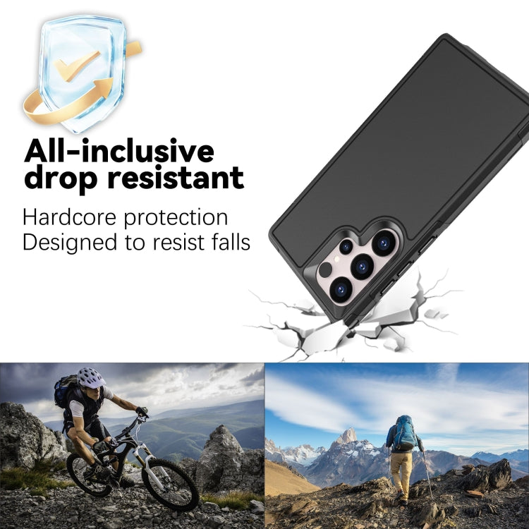 For Samsung Galaxy S24 Ultra 5G RedPepper Armor PC Hybrid TPU Phone Case(Black) by RedPepper