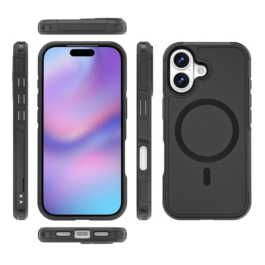 For iPhone 17 RedPepper Armor Magsafe PC Hybrid TPU Phone Case(Black) - iPhone 17 Cases by RedPepper | Online Shopping UK | buy2fix