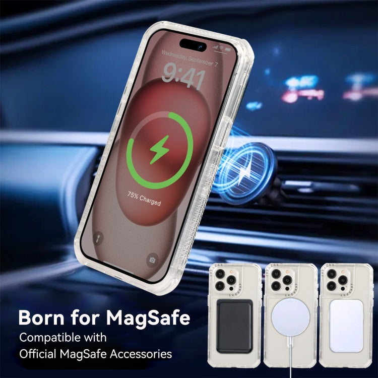 For iPhone 15 Plus Dreamland MagSafe Magnetic 3 in 1 TPU + PC Phone Case(Transparent) by buy2fix