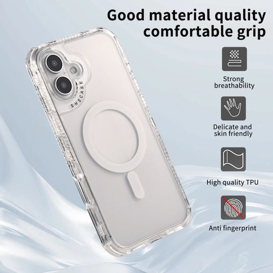 For iPhone 16 Plus Dreamland MagSafe Magnetic 3 in 1 TPU + PC Phone Case(Transparent) by buy2fix