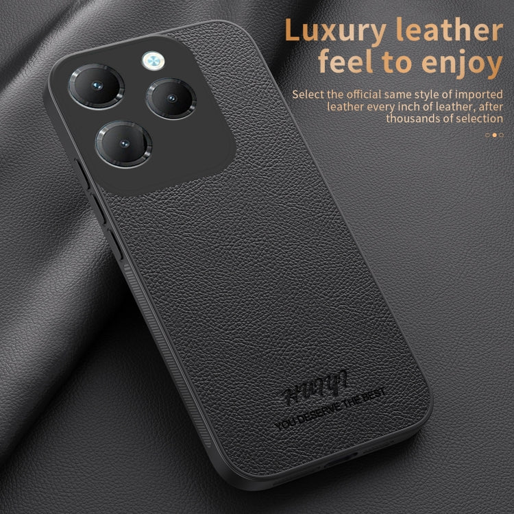 For Infinix Hot 40 HUIYI Leather Magnetic Phone Case(Blue) - Infinix Cases by buy2fix | Online Shopping UK | buy2fix