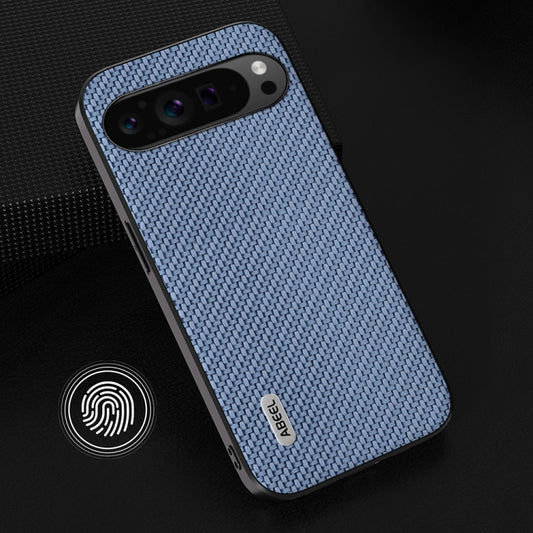 For Google Pixel 9 Pro ABEEL Carbon Fiber Texture Protective Phone Case(Light Blue) by buy2fix