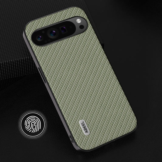 For Google Pixel 9 Pro ABEEL Carbon Fiber Texture Protective Phone Case(Green) by buy2fix