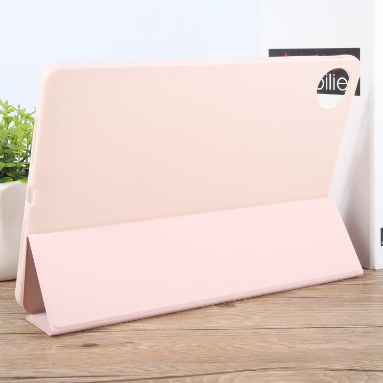 For Huawei MatePad Pro 11 2022/2024 Tri-fold Silicone Leather Tablet Case(Pink) by buy2fix