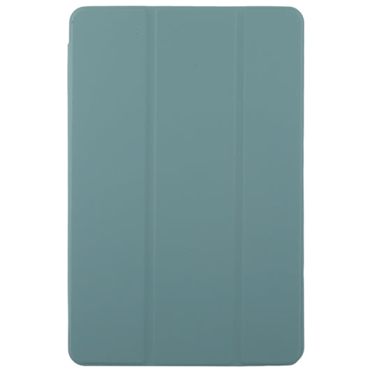 For Huawei MatePad SE 11 2024 Tri-fold Silicone Leather Tablet Case(Dark Green) by buy2fix