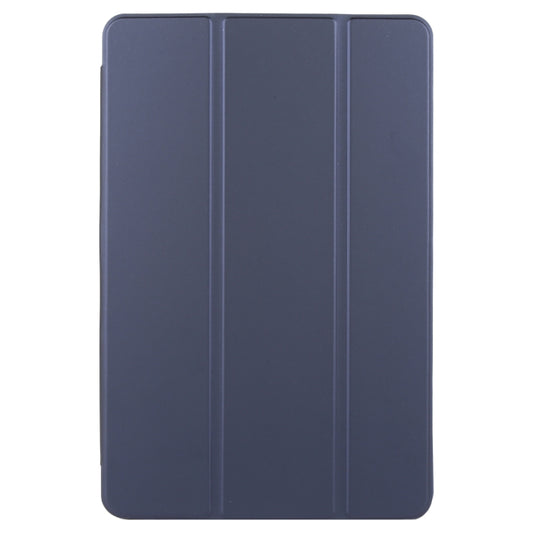 For Huawei MatePad SE 11 2024 Tri-fold Silicone Leather Tablet Case(Dark Blue) by buy2fix