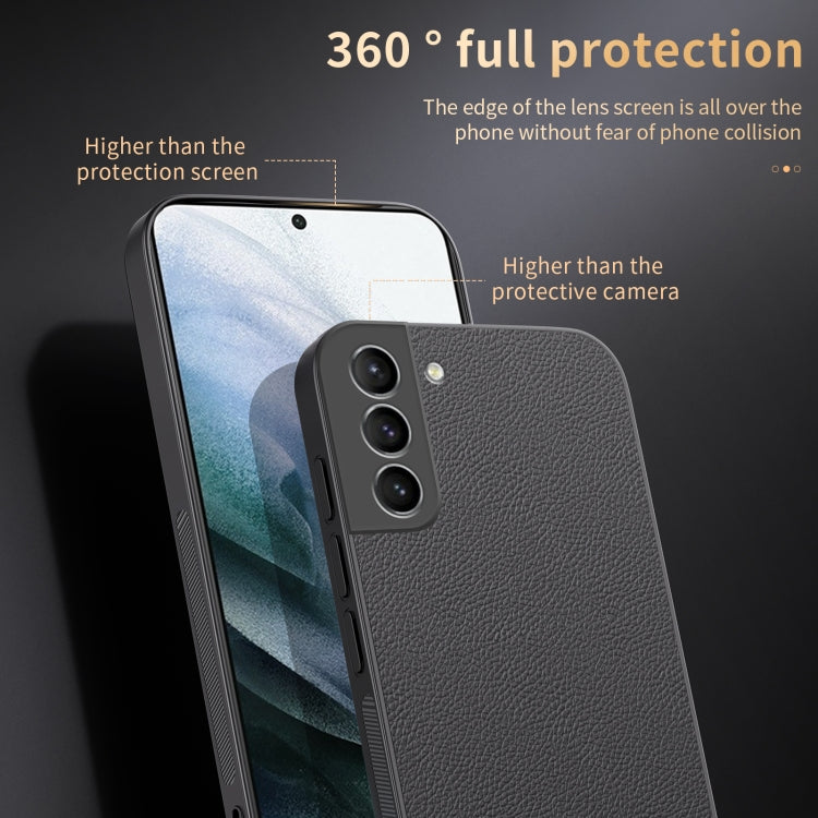 For Samsung Galaxy S21+ 5G HUIYI Leather Magnetic Phone Case(Blue) - Galaxy S21+ 5G Cases by buy2fix | Online Shopping UK | buy2fix