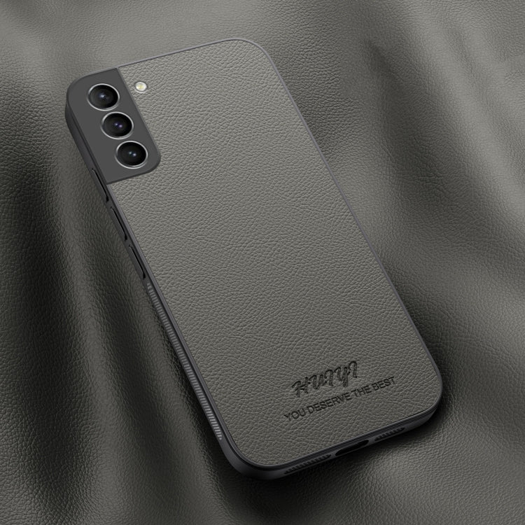 For Samsung Galaxy S22+ 5G HUIYI Leather Magnetic Phone Case(Grey) - Galaxy S22+ 5G Cases by buy2fix | Online Shopping UK | buy2fix