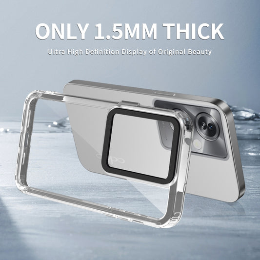 For OPPO A79 5G Global/A2 5G Transparent Acrylic + TPU Shockproof Phone Case(Transparent) by buy2fix