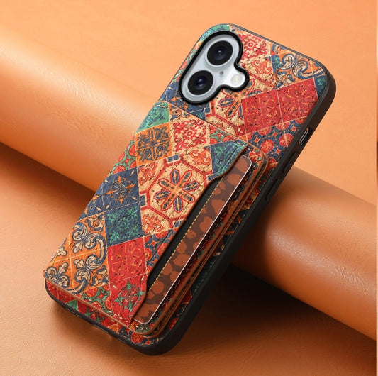 For iPhone 16 Plus Card Slot Holder Phone Case(Winter Blue) by buy2fix