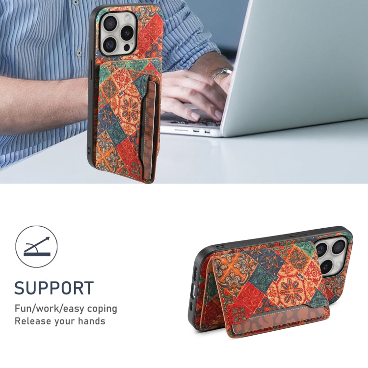 For iPhone 16 Pro Max Card Slot Holder Phone Case(Winter Blue) by buy2fix