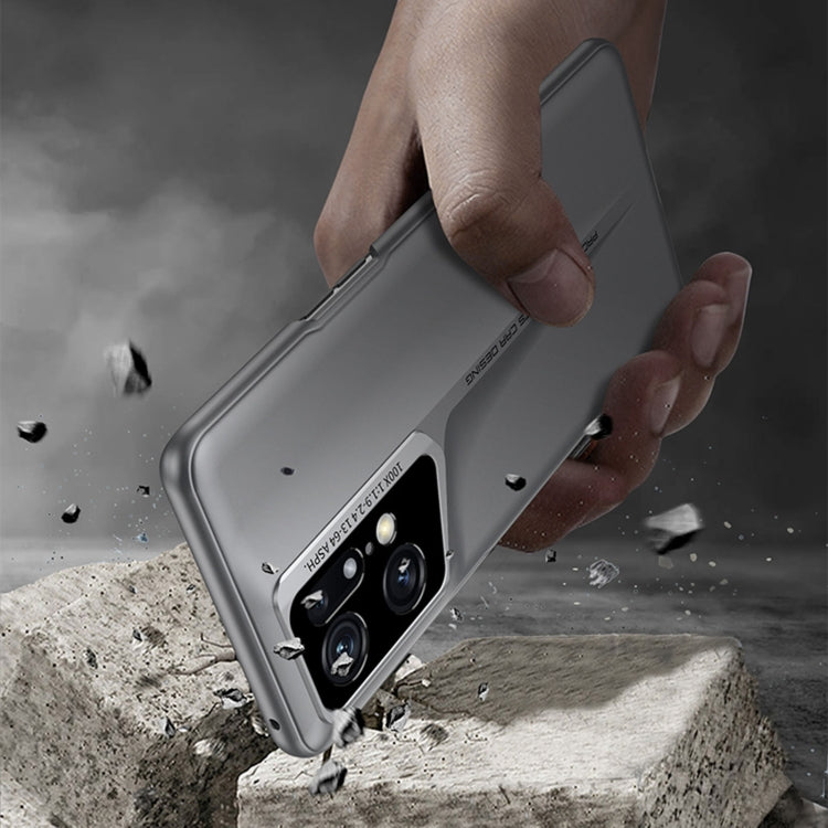 For OPPO Find X5 GKK Blade Ultra-thin Full Coverage Phone Case(Grey) by GKK