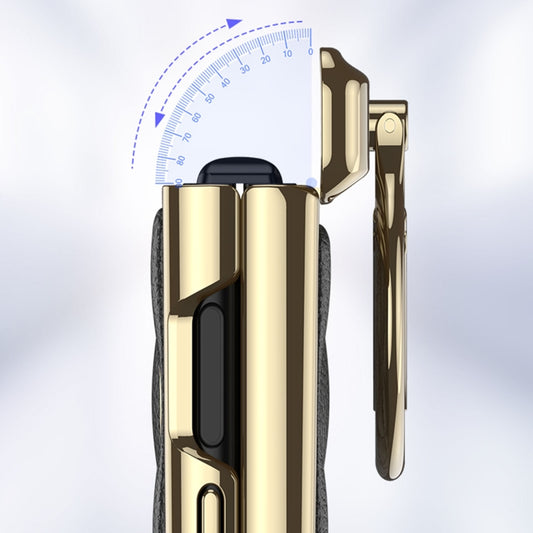 For Huawei Pocket 2 GKK Rhombus Pattern Electroplated Leather Phone Case with Ring(Black) by GKK