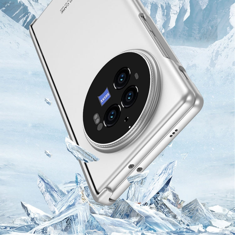 For vivo X Fold3 Pro GKK Integrated Magnetic Folding Hinge All-inclusive Phone Case(Silver) by GKK