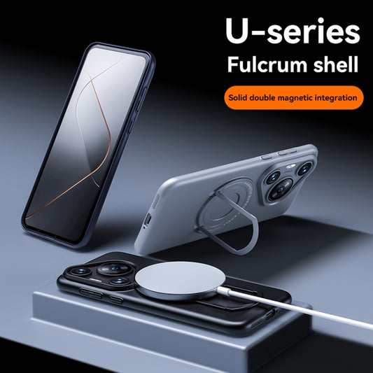 For Huawei Pura 70 Pro / 70 Pro+ Frosted MagSafe Magnetic Ring Holder PC Phone Case(Purple) by buy2fix