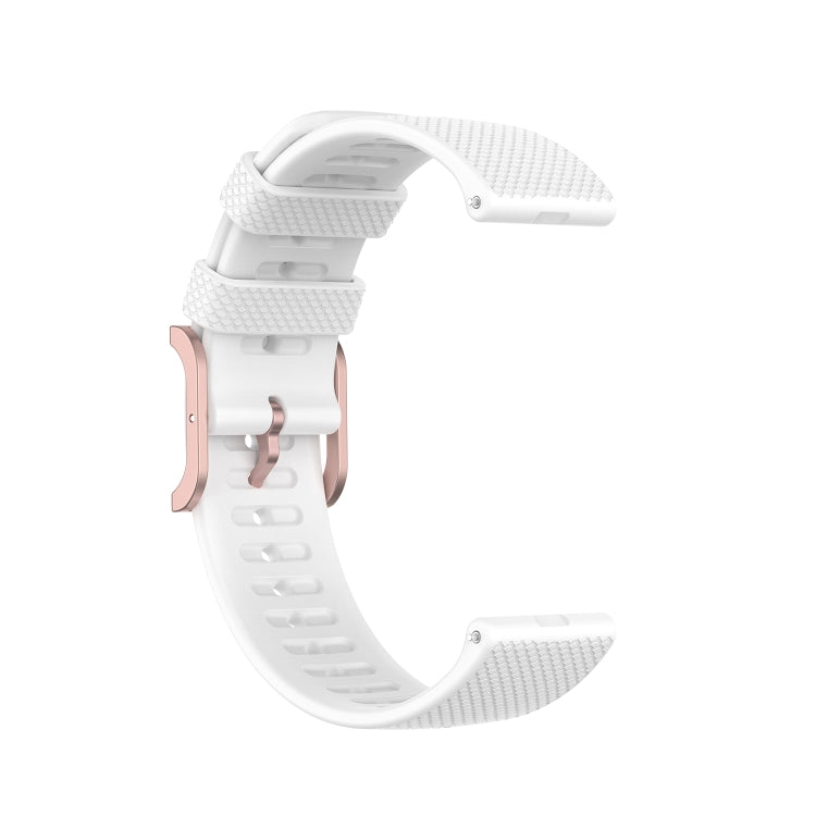 For Polar Ignite 20mm Dot Texture Watch Band(White) - by buy2fix | Online Shopping UK | buy2fix