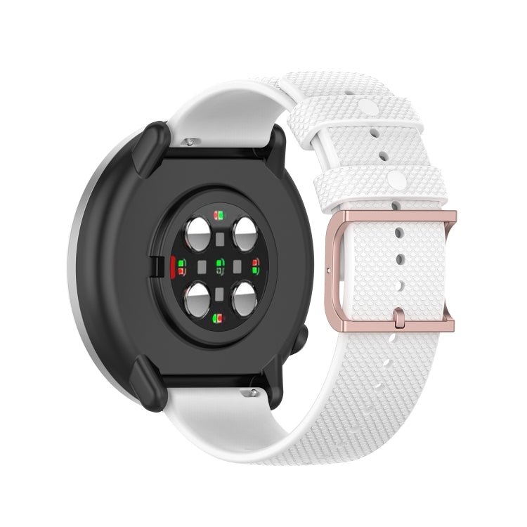 For Polar Ignite 20mm Dot Texture Watch Band(White) - by buy2fix | Online Shopping UK | buy2fix