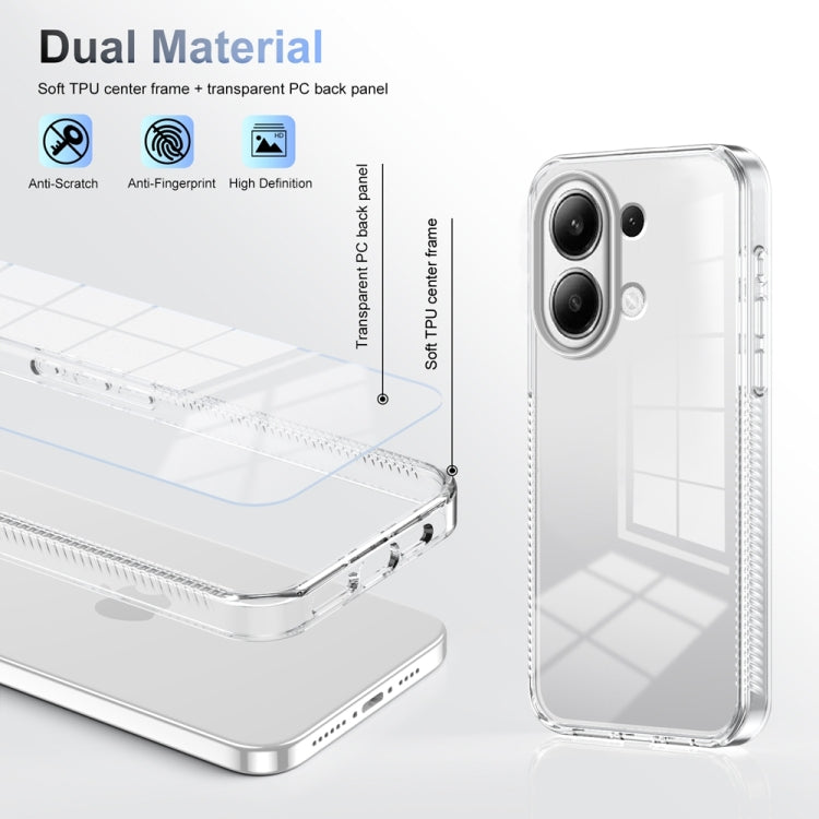 For Xiaomi Redmi Note 13 4G Anti-slip Clear Acrylic Hybrid TPU Phone Case(Transparent) - Xiaomi Cases by buy2fix | Online Shopping UK | buy2fix