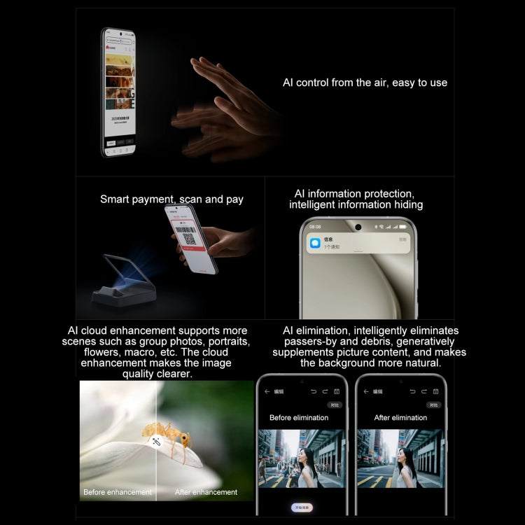 HUAWEI Pura 70 Ultra, 16GB+512GB, Screen Fingerprint Identification, 6.8 inch HarmonyOS 4.2 Kirin 9010 Octa Core up to 2.3GHz, NFC, OTG, Not Support Google Play(Black) by Huawei