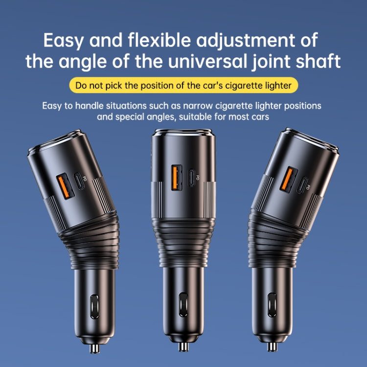 C26 4 in 1 PD45W Type-Cx2+USB Car Cigarette Lighter Fast Charging Charger by buy2fix
