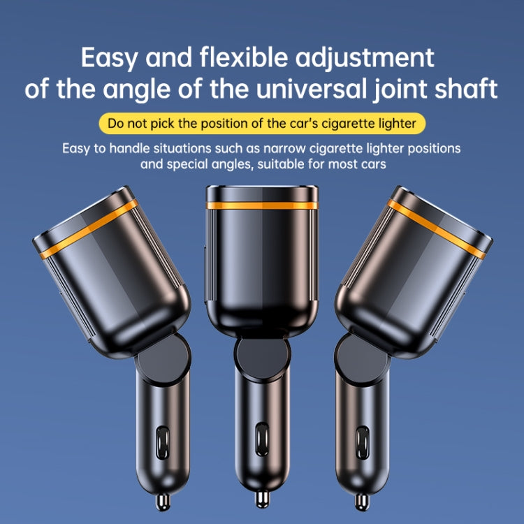 C27 6 in 1 PD45W Type-Cx2+USBx2 Car Cigarette Lighter Fast Charging Charger by buy2fix