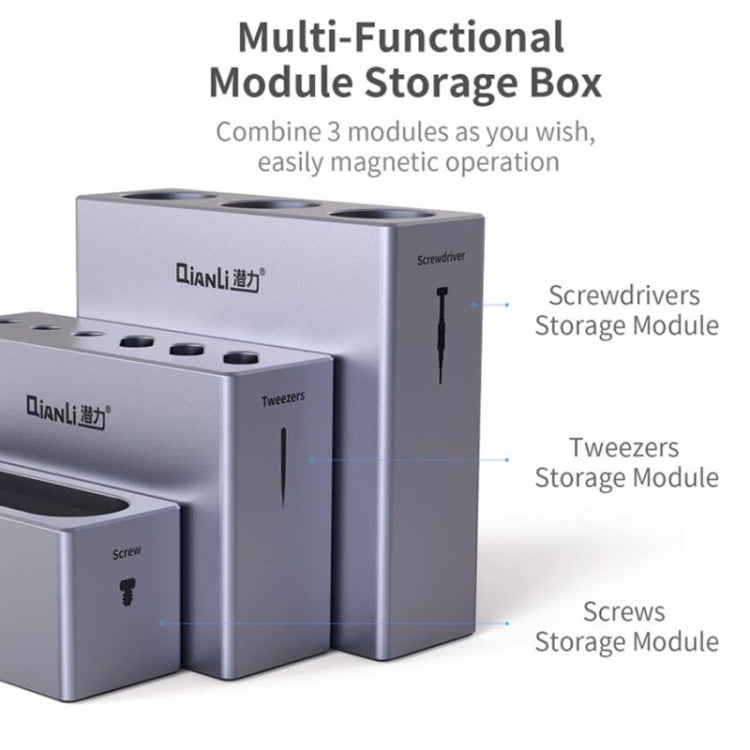 QianLi iCube Aluminum Alloy Multi-Functional Modular Storage Box by QIANLI