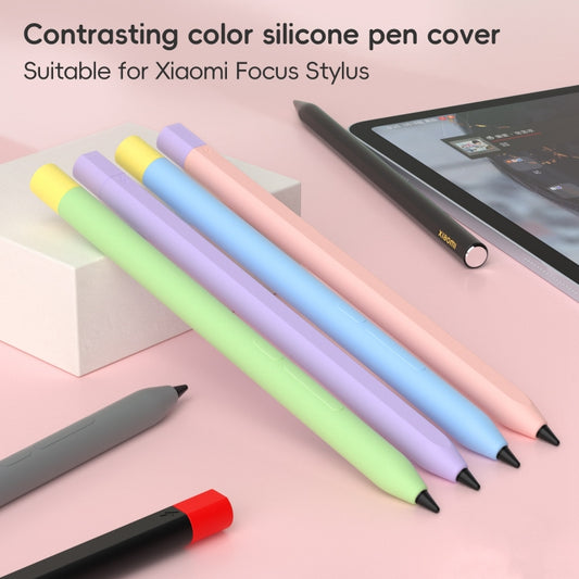 For Xiaomi Focus Pen III Stylus Pen Contrast Color Silicone Protective Case(Grey) by buy2fix