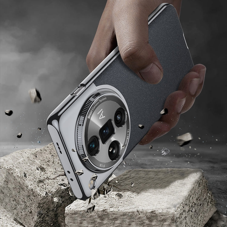 For OPPO Find X7 GKK Mortise-Tenon Connection Contrast Color Frosted AG Shockproof Phone Case(Blue) by GKK