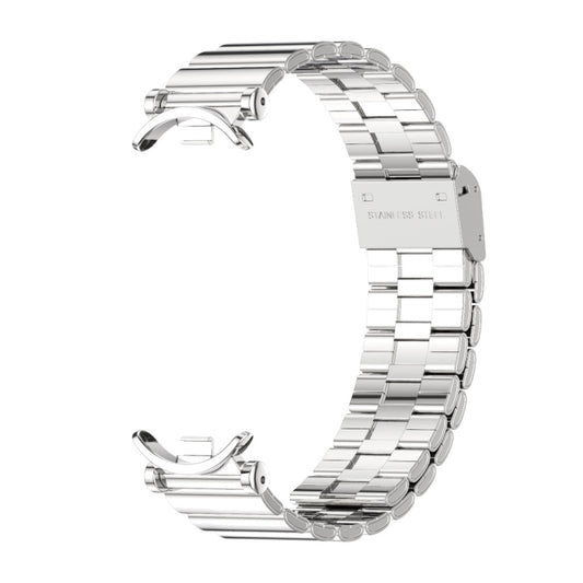 For Xiaomi Smart Band 10 / 9 / 8 Mijobs GT4 Bamboo Buckle Metal Watch Band(Silver) by MIJOBS