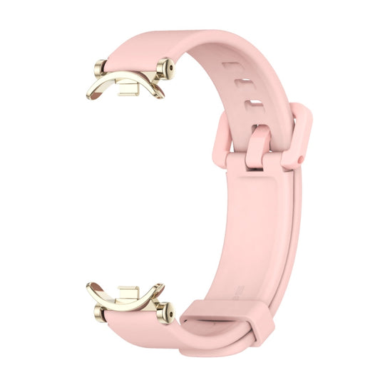 For Xiaomi Smart Band 10 / 9 / 8 Mijobs GT4 Silicone Breathable Watch Band(Pink Light Gold) by MIJOBS