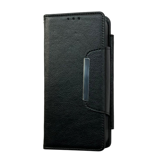 For iPhone 15 Multifunctional 7-Cards Wallet Leather Phone Case(Black) - iPhone 15 Cases by buy2fix | Online Shopping UK | buy2fix