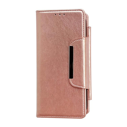For iPhone Air Multifunctional 7-Cards Wallet Leather Phone Case(Rose Gold) - iPhone Air Cases by buy2fix | Online Shopping UK | buy2fix